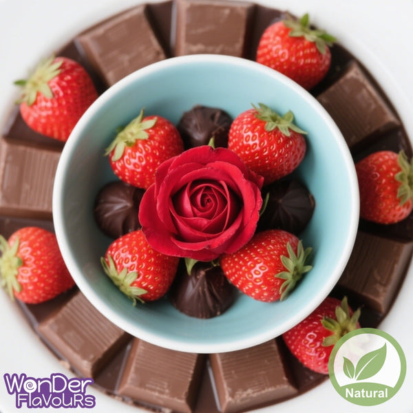 Natural Milk Chocolate Strawberry Rose - Wonder Flavours
